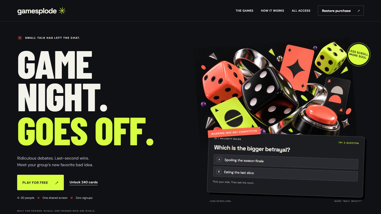 Gamesplode homepage