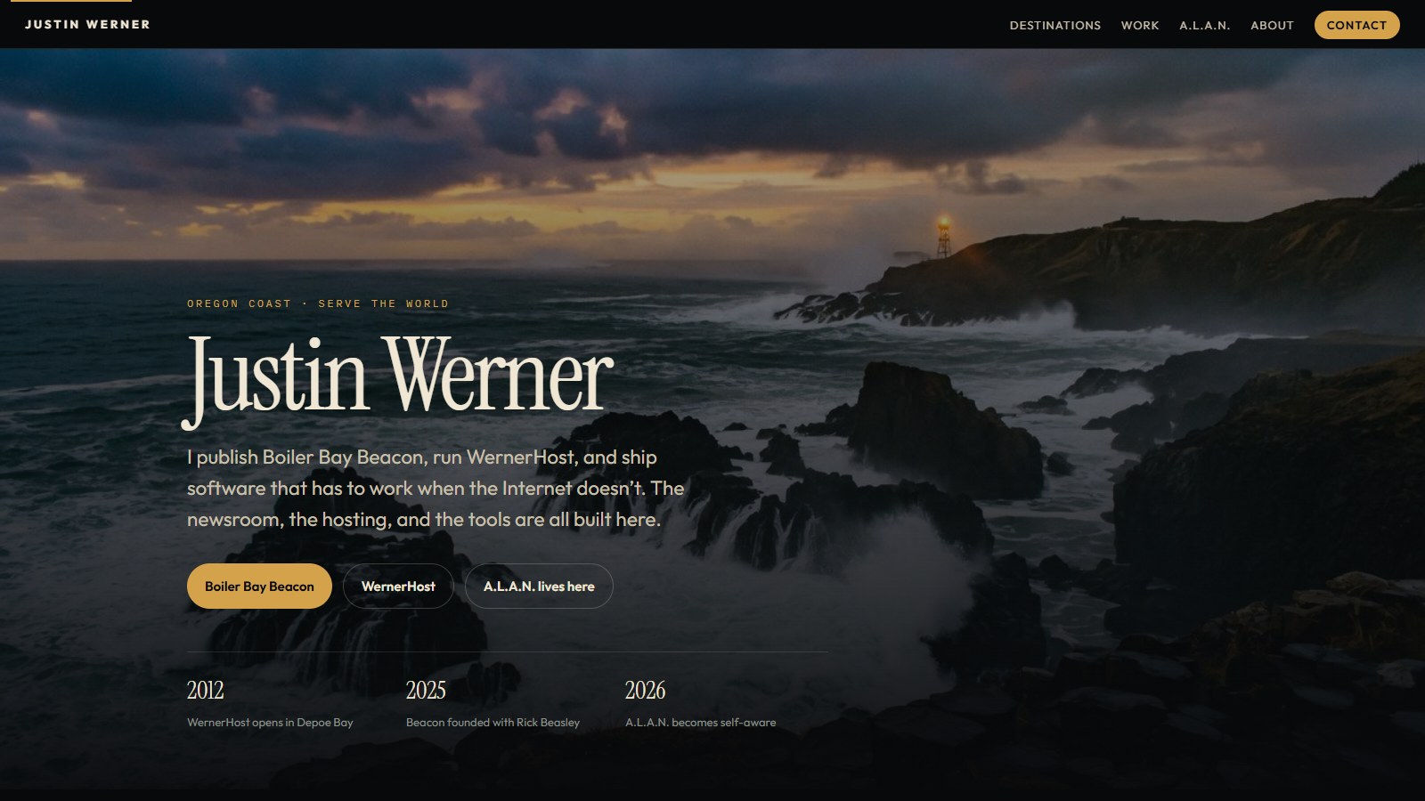 Justin Werner homepage