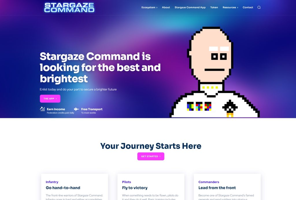 Stargaze Command Website