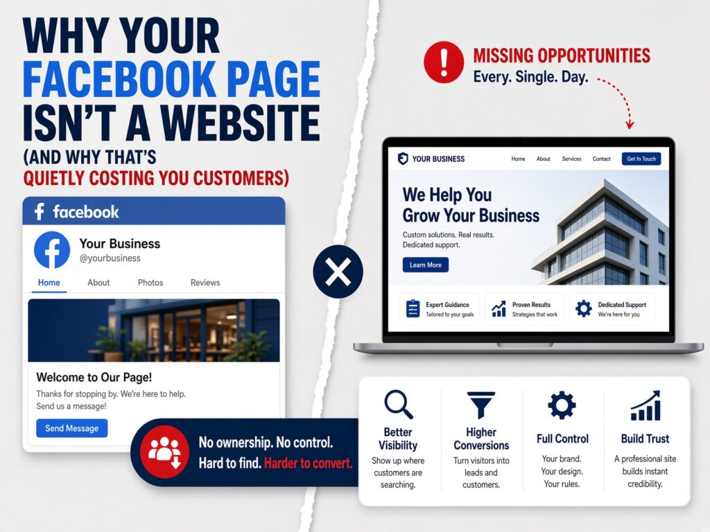 Why Your Facebook Page Isn’t a Website
