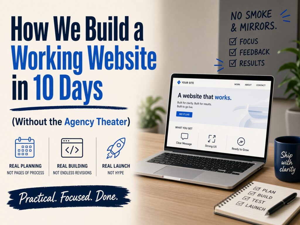 How We Build a Working Website in 10 Days (Without the Agency Theater)